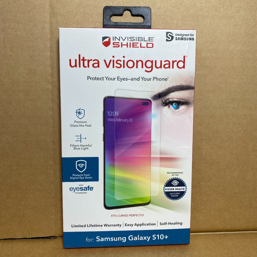 Galaxy S10+ Screen Protector Zagg Invisible Shield‎ Premium Easy Application